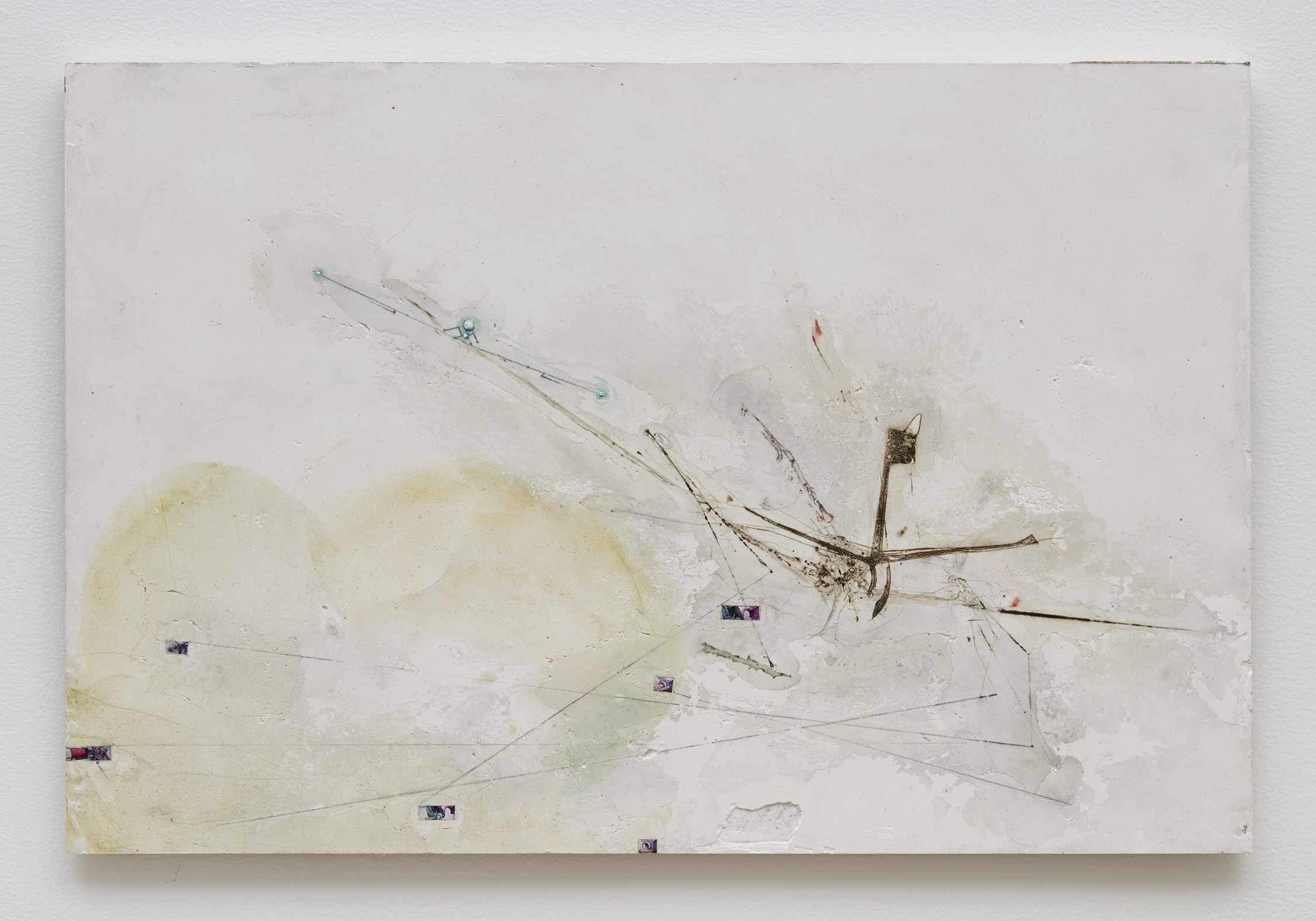 <i>Untitled</i>, 2025, Intaglio and watercolor on polymer plaster composite, 23 1/2 x 15 3/4 in (59.7 x 40 cm)